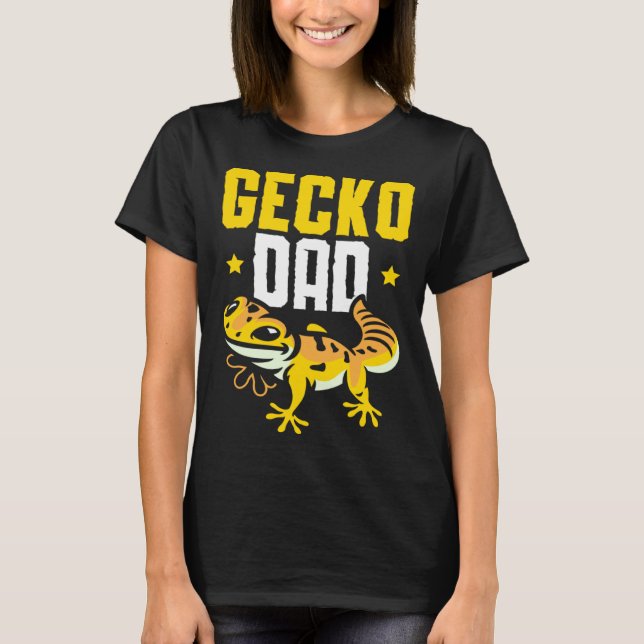 T-shirt Gecko Dad Reptile Leopard Gecko  Lizard (Devant)