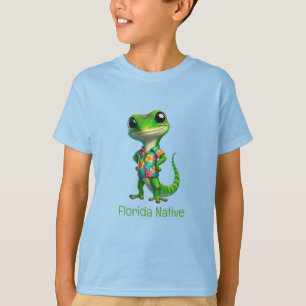 T-shirt Gecko en chemise tropicale