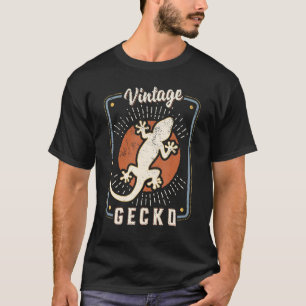 T-shirt Gecko Vintage Rétro classique amour animal 1