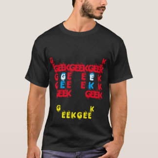 T-SHIRT GEEK AVEC VERRE