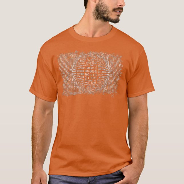 T-shirt Geek de codeur de programmateur d'ordinateur Binar (Devant)
