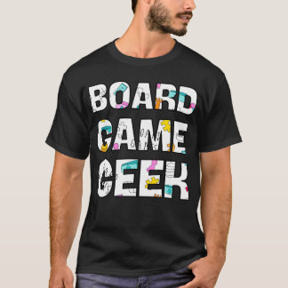 T-shirt Geek de jeu de société rétro
