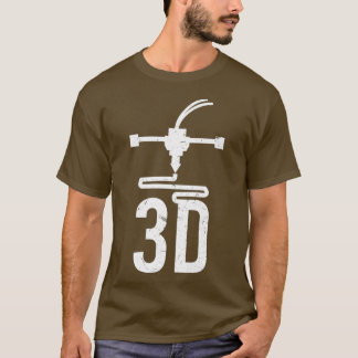 T-shirt geek d'impression 3D Cool de conception de noeud d