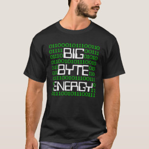 T-shirt Geek d'ordinateur Cyber Sécurité Big Byte