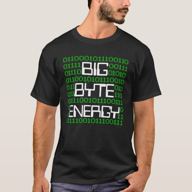 T-shirt Geek d'ordinateur de sécurité informatique Big Byt (Devant)