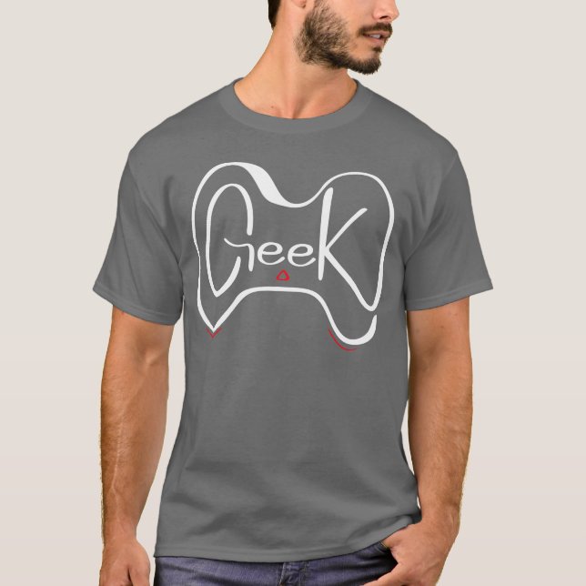 T-shirt Geek Gaming Controller Nerd Computer Gamer gift bo (Devant)