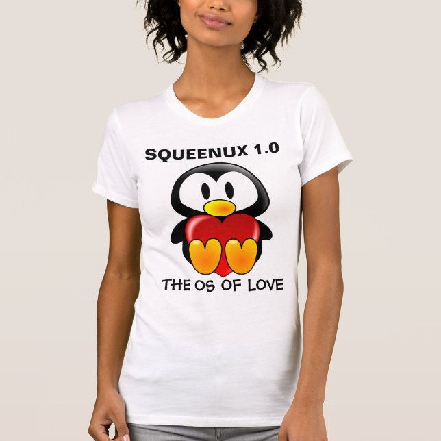 T-shirt Geek Valentine d'ordinateur : Système (Devant)