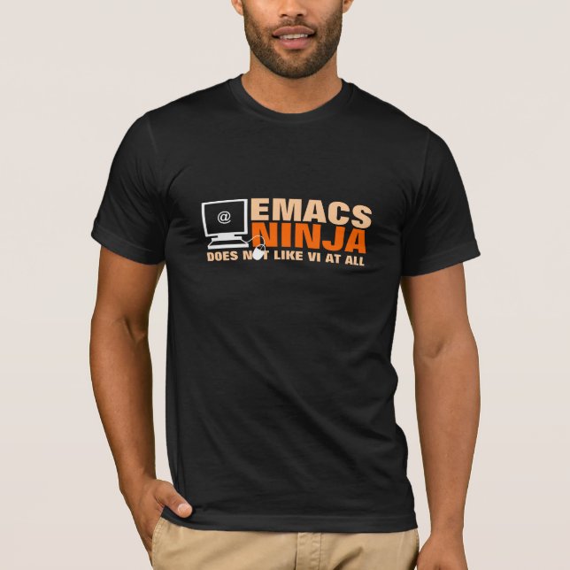 T-shirt Geeky d'Emacs Ninja (Devant)