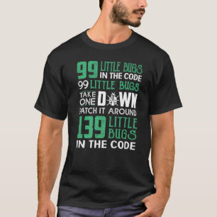 T-shirt Geeky It Computer Nerd 99 Petits Bugs