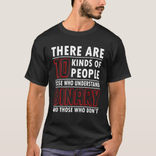 T-shirt Geeky It Ordinateur Geek Nerd 10 Types De Personne