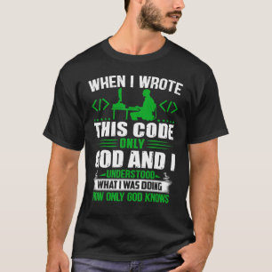 T-shirt Geeky It Ordinateur Nerd Dieu Et Je Comprends Le C