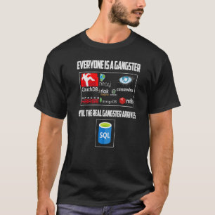 T-shirt Geeky It Ordinateur Nerd Tout Le Monde Est Gangsta