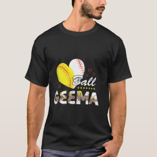 T-shirt Geema des deux baseball softball fête des mères po
