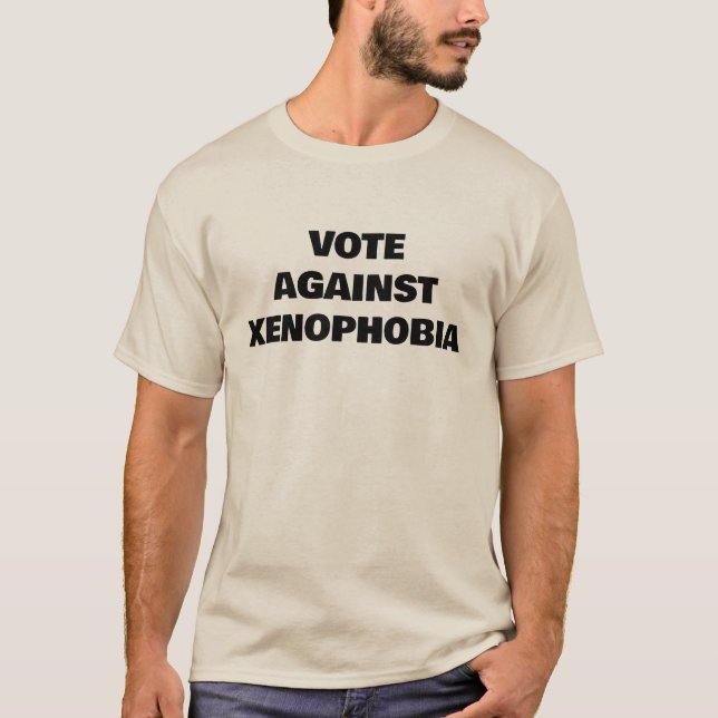 T - Shirt gegen Fremdenfeindlichkeit (Vorderseite)