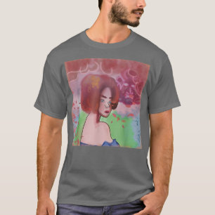 T-shirt Geisha avec samouraï dans les nuages Harajuk japon