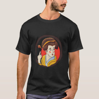 T-shirt Geisha du doigt du milieu
