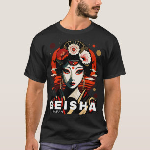 T-shirt Geisha japonais tradition design geisha tokyo fun