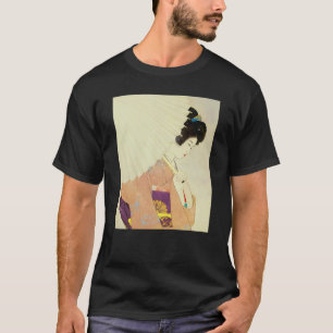 T-shirt Geisha Japonaise Umbrella Kimono Shin hanga U