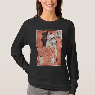 T-shirt Geisha Kitsune Fox Masque japonais esthétique