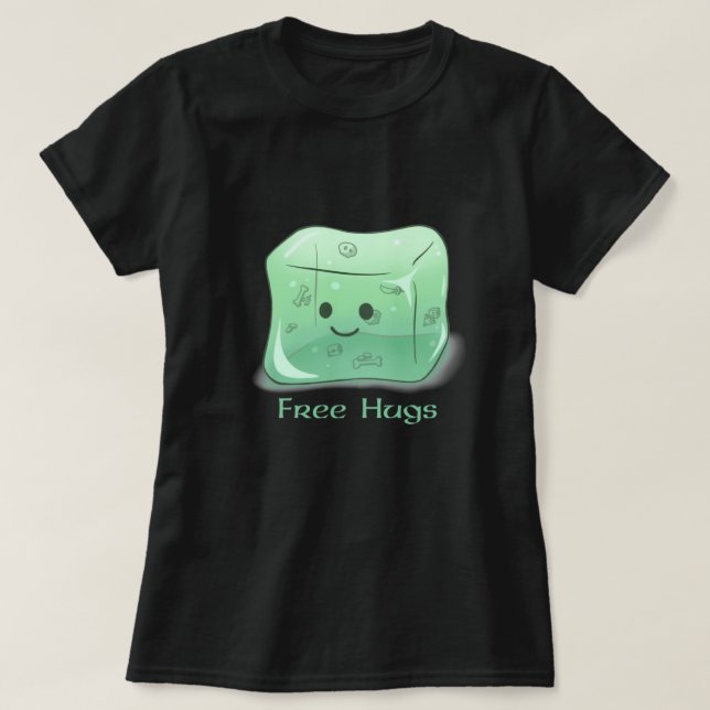 T-shirt Gelatinous Cube Libres Hugues (Design devant)