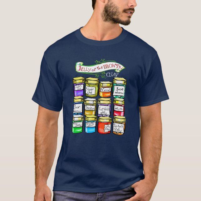 T-shirt Gelée de Noël drôle de club de mois (Devant)