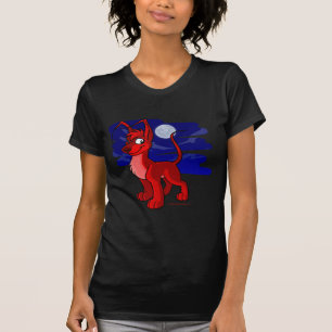 T-shirt Gelert rouge fier par clair de lune