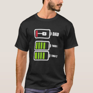 T-shirt Gemini et Papa Batterie Bébé Fête des Pères