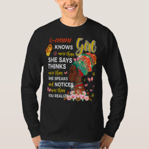 T-shirt Gemini Girl En Sait Plus Qu'Elle Ne Dit Fille Anni