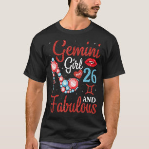 T-shirt Gemini Girl Plus De 26 Ans Et Fabuleuse Bonne Nais