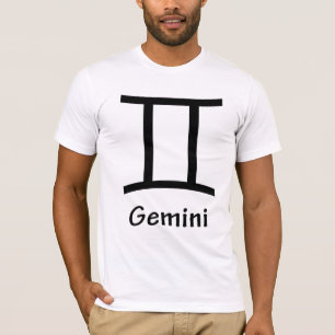 T-shirt Gemini, Horoscope, symbole, astrologie