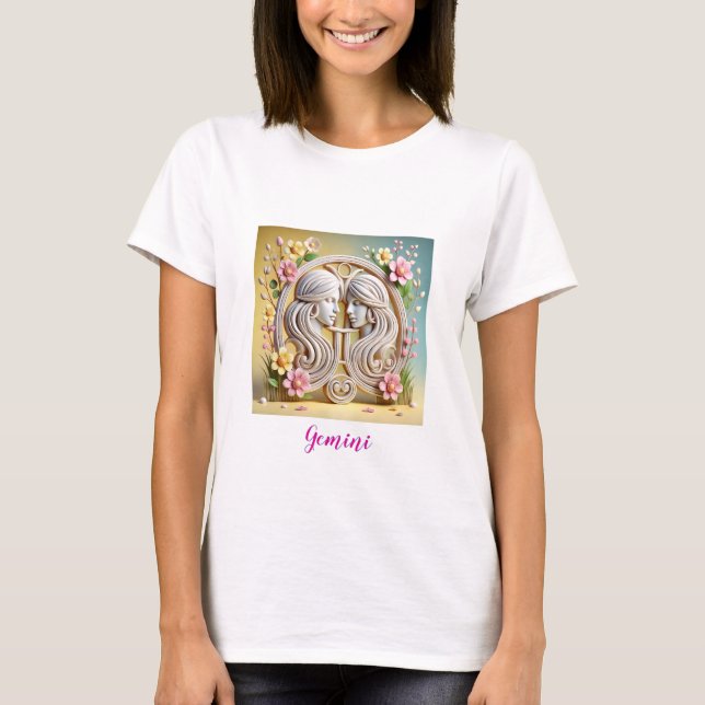 T-shirt Gemini - Printemps éveil Zodiac Tee (Devant)