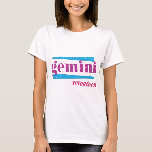 T-shirt Gemini violet (Devant)