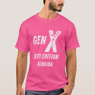 T-shirt Gen X 1971 Edition Génération Floride Anniversaire