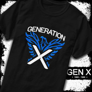 T-shirt Gen X Gen Xer Phoenix Bird Generation X
