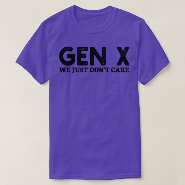T-shirt gen x on s'en fiche (Design devant)
