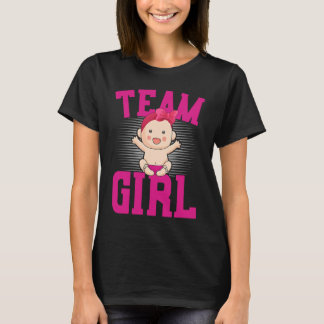 T-shirt Gender Announcement Team Girl Baby Party Reveal P