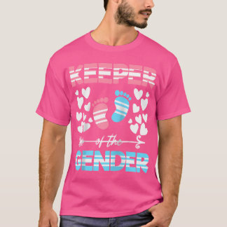 T-shirt Gender Reveal Party Keeper Of The Gender Basebal