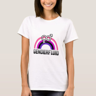 T-SHIRT GENDERFLUID RAINBOW