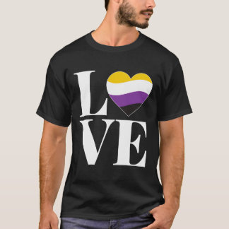 T-shirt Genderfluide 'Amour' Cadeau Agender Pour Pri Non B