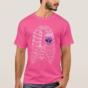 T-shirt Genderfluide Anatomique Coeur Ribcage Queer Pride 
