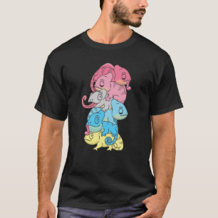 T-shirt Genderflux Drapeau Genre Fierté Lgbtq Chameleon