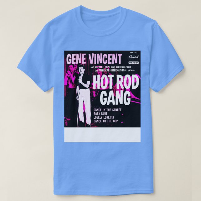 T-shirt Gene Vincent Hot Rod Gang (Design devant)