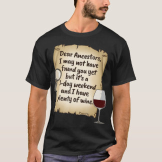 T-shirt Généalogie Ancestry Famille des ancêtres Chemise à