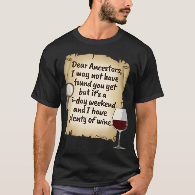 T-shirt Généalogie Ancestry Famille des ancêtres Chemise à (Devant)