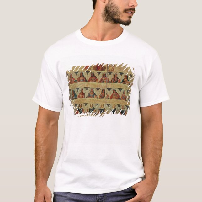 T-shirt Généalogie des dirigeants d'Inca et de leur (Devant)