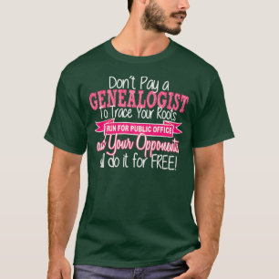 T-shirt Généalogie drôle Arbre de l'historique de famil