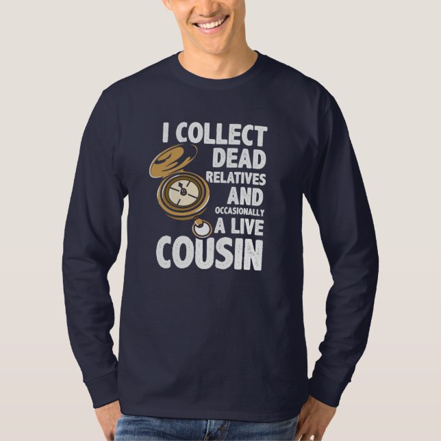 T-shirt Généalogiste Collecte Familles Mortes Histoire Fam (Devant)