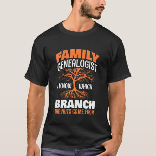 T-shirt Généalogiste De Famille Je Sais Quelle Branche Les