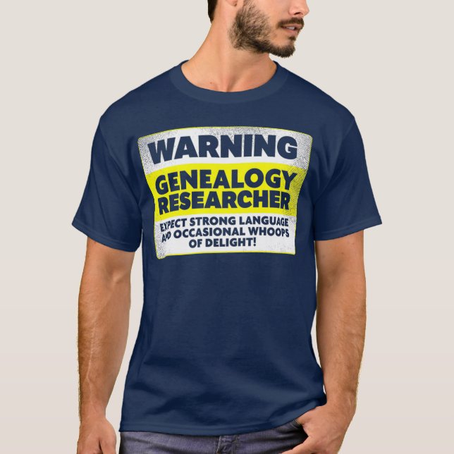 T-shirt Genealogy Research Family (Devant)
