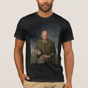 T-shirt Général Dwight Eisenhower Portrait peint 5 étoiles